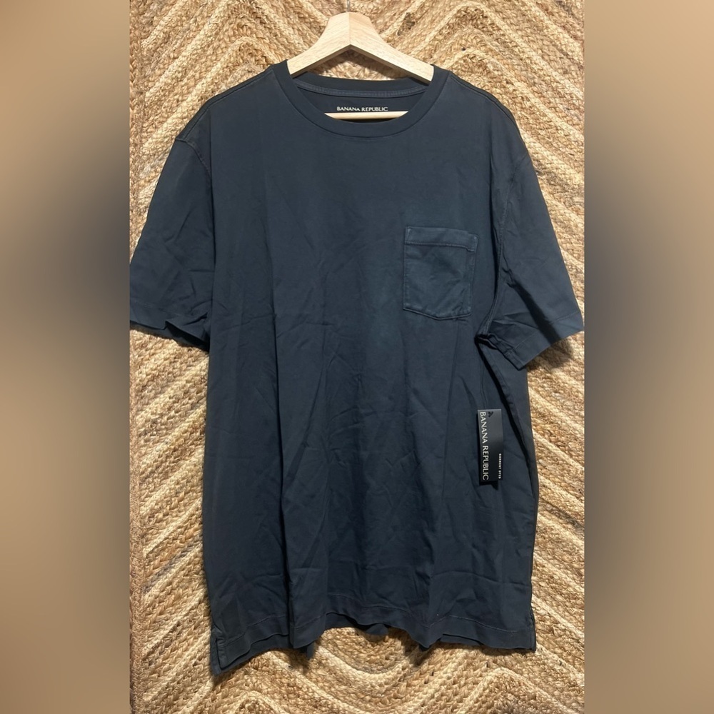 Banana Republic Men's "Authentic Tee" Dark Gray Short Sleeve Tshirt,Size XXL,NWT
